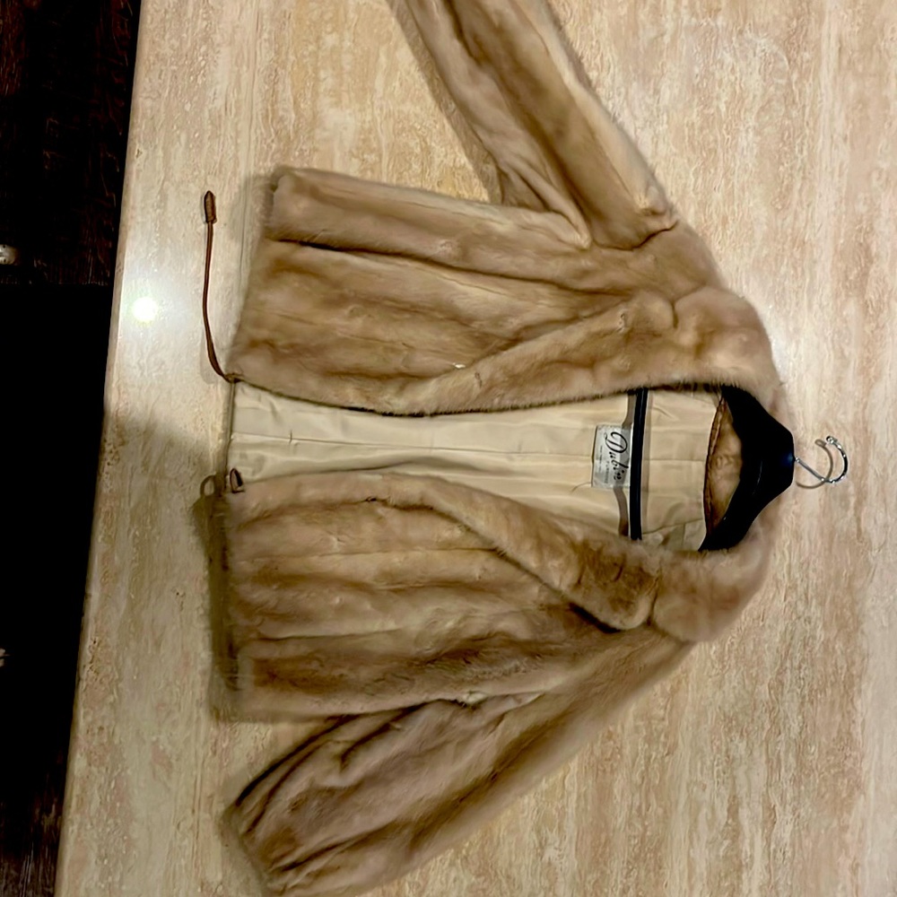 Dubin Furriers mini mink coat